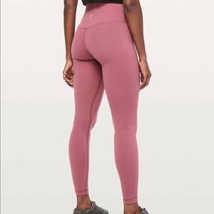 lululemon leggings, full length, lulu align, muave pink